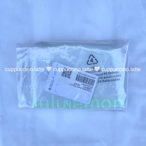 💚NWT🤍Lululemon Athletica Clippable Card Pouch Wallet- Kohlrabi Green/Pistachio - Picture 7 of 8